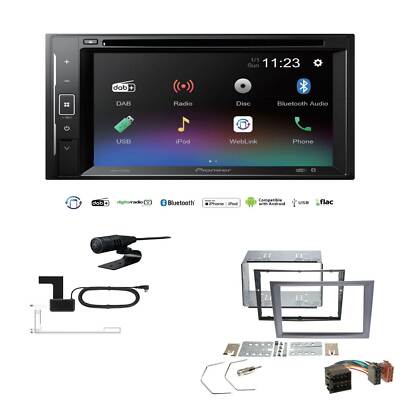 Pioneer Autoradio Bluetooth DAB USB DVD für Opel Vectra C charcoal-metallic