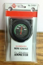 Automotive 6 And 12 Volt Systems Illuminated Mini Ammeter Amp Gauge