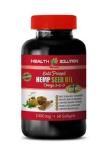 Hemp oil for brain health - HEMP SEED OIL - Natural source of protein 1 Bottle