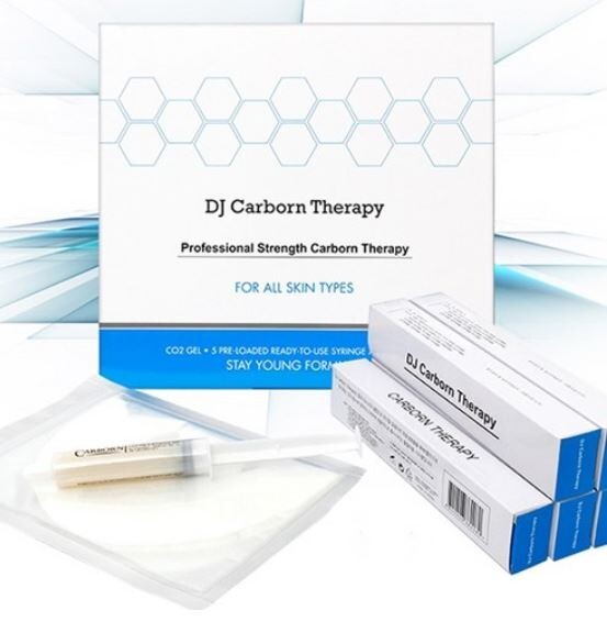 Kit Masque Visage CO2 Therapy DJ Carbon - 2 Boîtes (10 Gels + 10 Feuilles) - Neuf