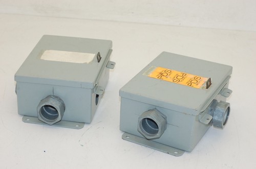 Hoffman-Steel-Electrical-Enclosures-8-034-x-6-034-x-3-5-034-Lot-of-2