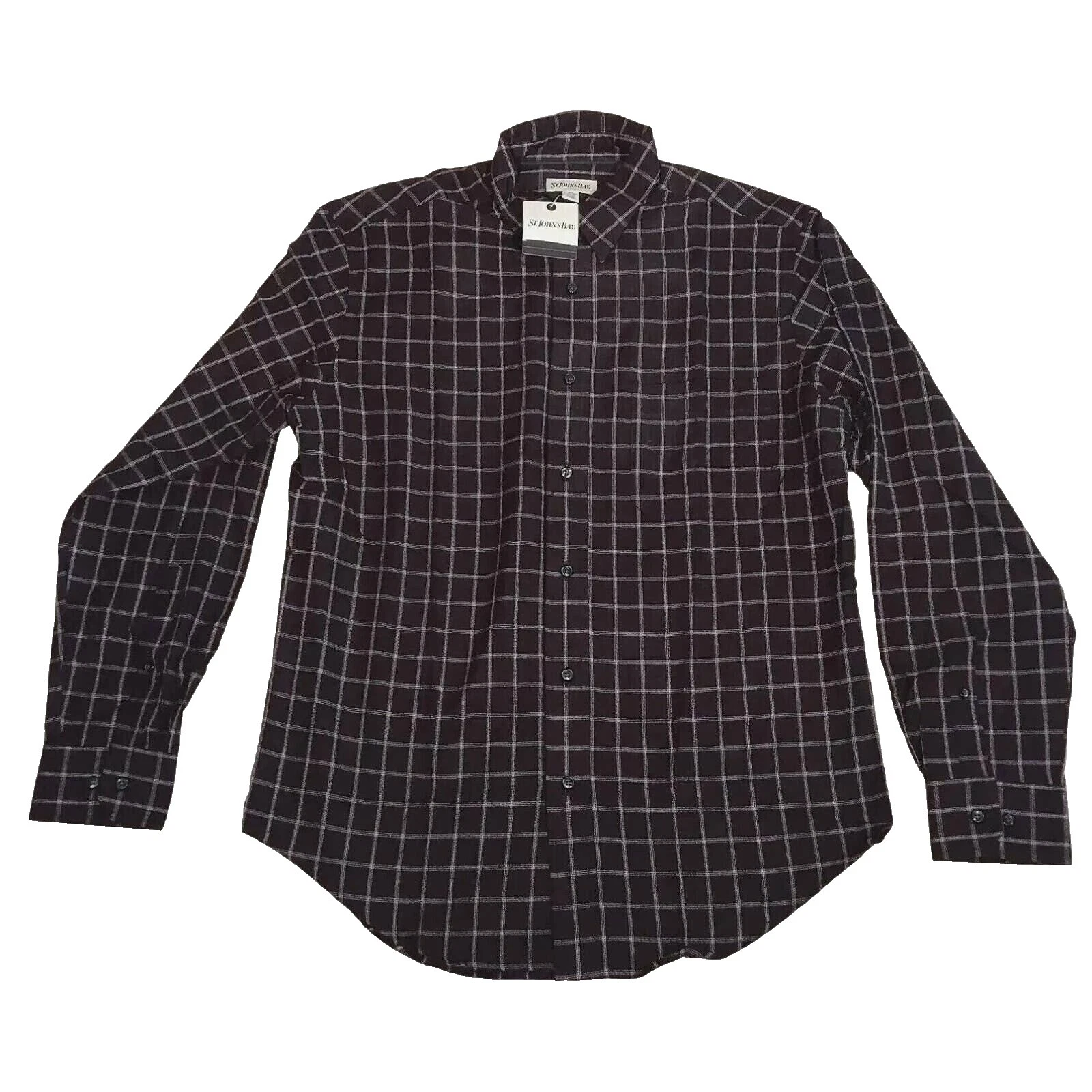St. John's Bay Brown Regular Shirts for Men