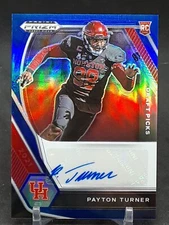 PAYTON TURNER 2021 PRIZM DRAFT BLUE PRIZM AUTO RC #127/149 SAINTS QQ