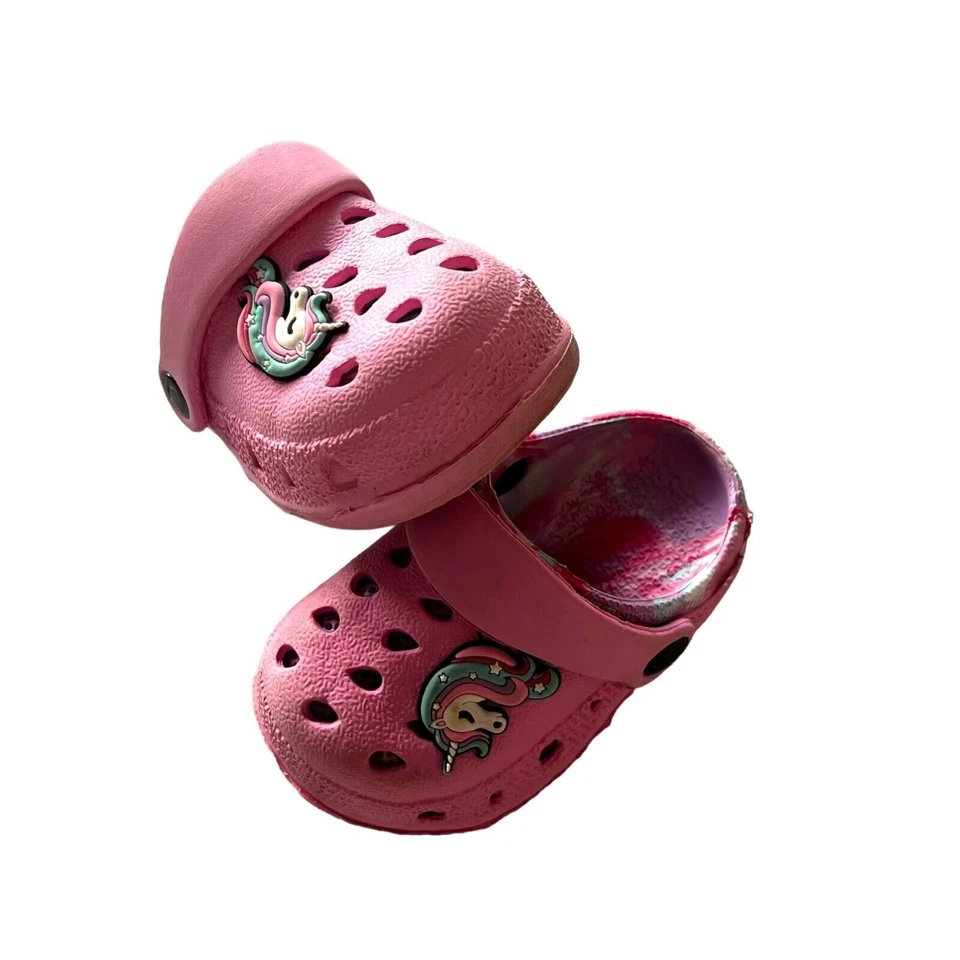 Zapatos de agua Capelli para niños pequeños talla 5 niñas niños unicornio deslizadores rosa Foto 2 de 4