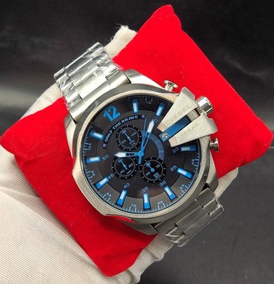 #Refurbished Diesel Only The Brave 10 Bar Black Dial Analog Men's Wrist Watch