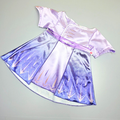Build A Bear Disney Frozen 2 Elsa Reisekostüm Flieder Satin Velour Kleid