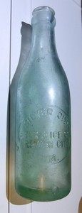 ANTIQUE RARE SILVER CITY BEER ICE NEW MEXICO CROWN TOP SODA BOTTLE 