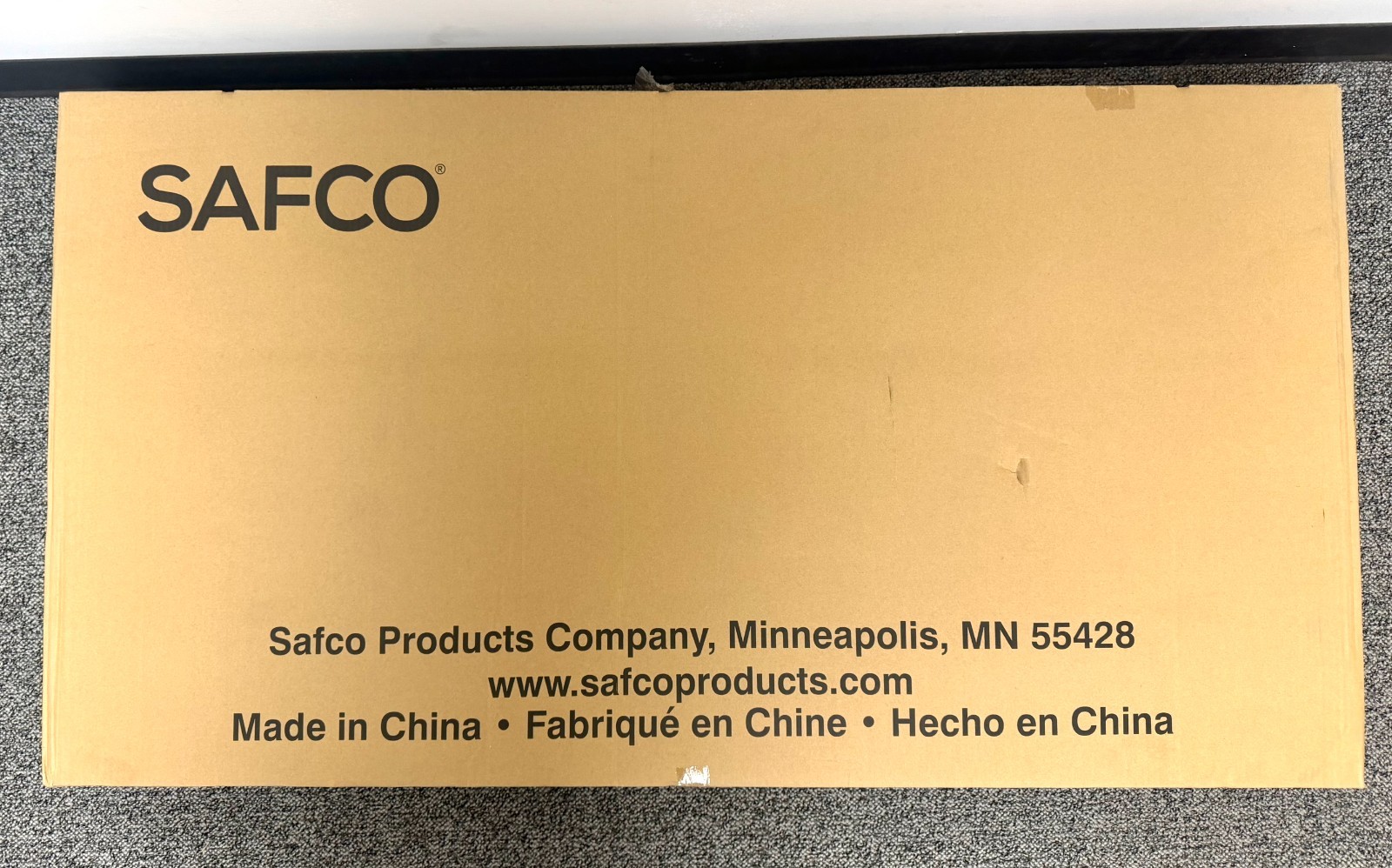 Safco 5393BL Computer Gaming Desk (47.2”W x 23.6”D x 29.5”H) BLACK,  LED Desk