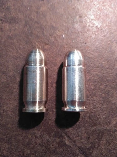 2 Silvertowne Mint  1 oz .999 Fine Silver Bullet .45 Caliber ACP