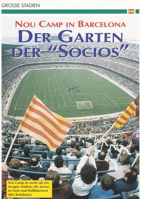 Stadion Nou Camp in Barcelona Sammlerkarte Fußball Spanien 24x17 cm RAR #2