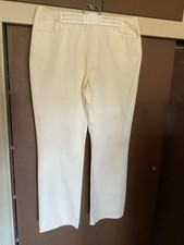 NWT Ralph Lauren Cotton/elastane Ivory Dress Pants Straight Leg Sz 16
