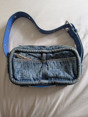 Women's Blue Diesel Nille-m Denim Shoulder Bag