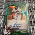 2021 LUIS GARCIA Bowman Chrome RC Auto /99 Green Rookie Nationals CRA-LG