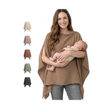 Konssy Muslin Nursing Cover for Breastfeeding, 360  Full Privac... USA Fast