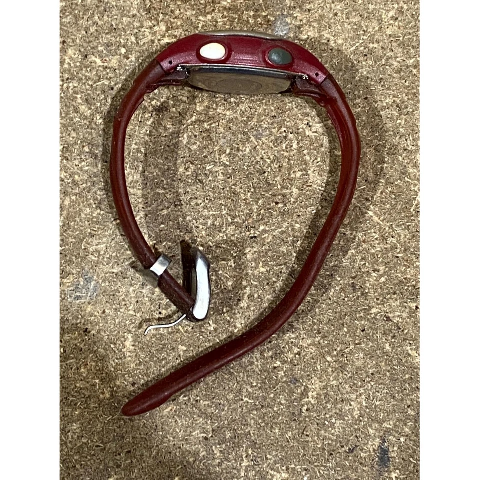 Speedo AIL05 Quartz Digital Watch Red Silicone Strap Water Resistant Light Mode - Image 4 of 4