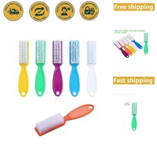 Colorful 6 Pcs Handle Grip Nail Brushes - Easy Cleaning for Toes  Fingernails