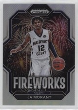 2023-24 Panini Prizm Draft Picks Fireworks Silver Prizm Ja Morant #18 15t4