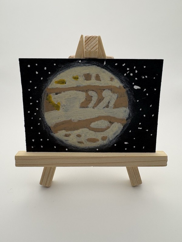 ACEO Original “Jupiter” Handmade OOAK Painting by breadzim