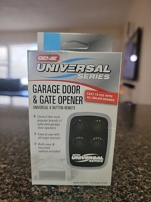 Genie Garage Door & Gate Opener 4-Button Remote GU4TG-R Universal Series Open Bx