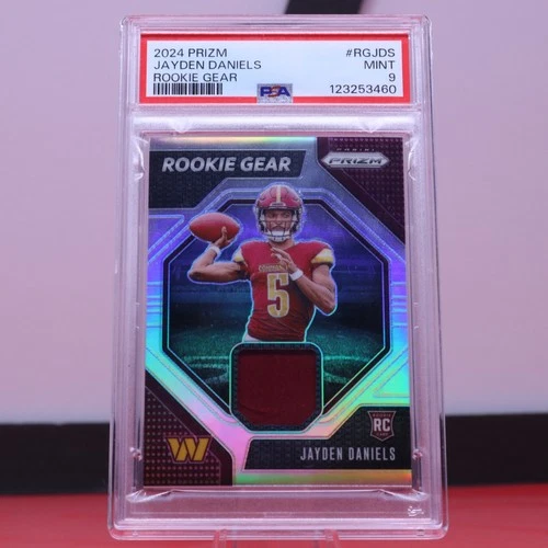 2024 Panini Prizm Rookie Gear Silver Prizm  Jayden Daniels RC PSA 9