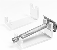 SINNNNBLE Acrylic Double Edge Safety Razor Stand Holder, Portable Bathroom