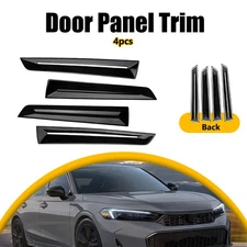 4pcs For Honda Civic 2022-2025 Carbon Fiber Interior Door Panel Strip Cover Trim