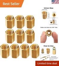 10pc Brake Line Fittings - 316 Tube Sae Braking Unions