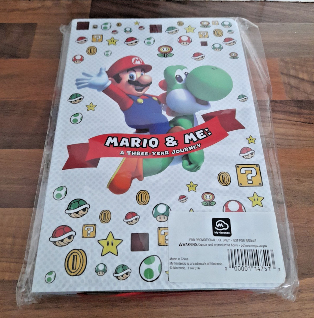 Mario And Me A Three Year Journey Diary Brand New Opened Package