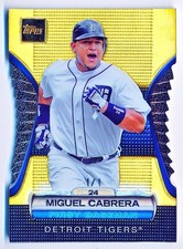 2012 Topps Miguel Cabrera Golden Moments Die Cuts 24K Embedded #GMDC-83 (1/1)