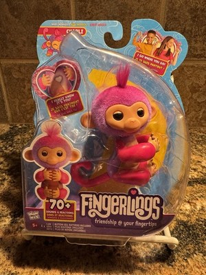 Fingerlings Interactive Baby Monkey Charli (Purple&Pink) 70+ Sounds & Reactions