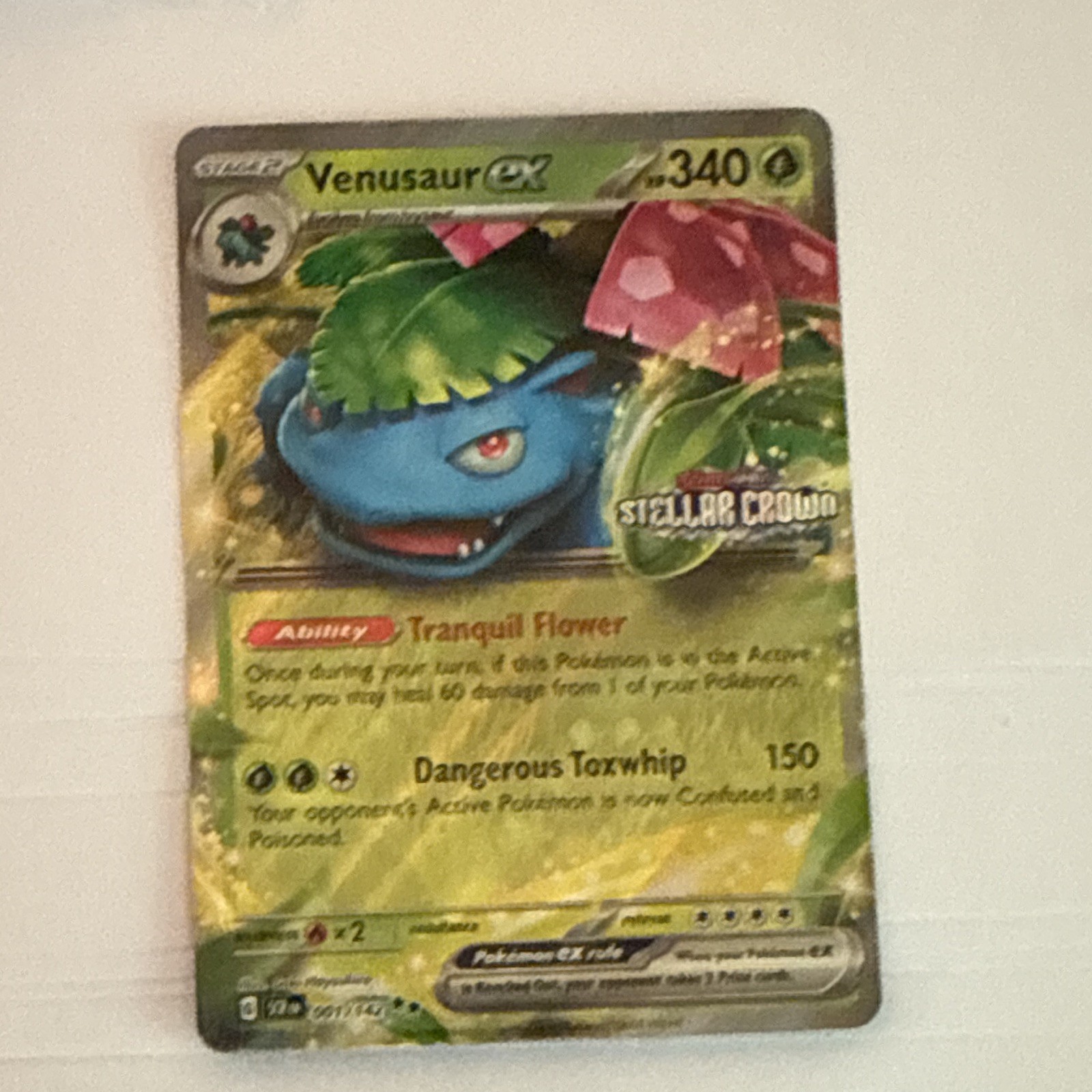 Pokémon Venusaur EX Double Rare 013/142 Stellar Crown Holo 340HP English