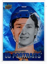 2025-26 Upper Deck UD Portraits Matthew Schaefer Rookie New York Islanders #P-32