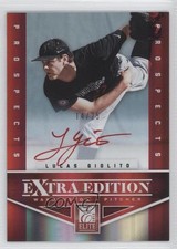 2012 Elite Extra Edition 14/25 Lucas Giolito #111 Auto 2u8