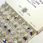 Swarovski Art.# 346-5004 14mm Crystal AB 36pcs Vintage Geometric Crystal Beads