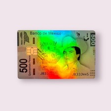 Banco de Mexico Holographic Credit Card Sticker Debit Skin Decal Cover