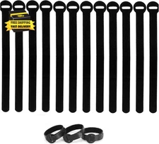 Reusable Cable Ties, 6-Inch Fastening Cable Straps Cable Management, Multi-Purpo