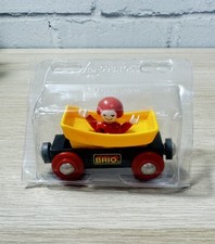 Vintage Brio ROCKING WAGON Tipping Dump Truck & Fig Wooden Train Railway 33228