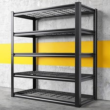 Garage Shelving 3000LBS, Heavy Duty Storage Shelves, Adjustable Industrial Metal