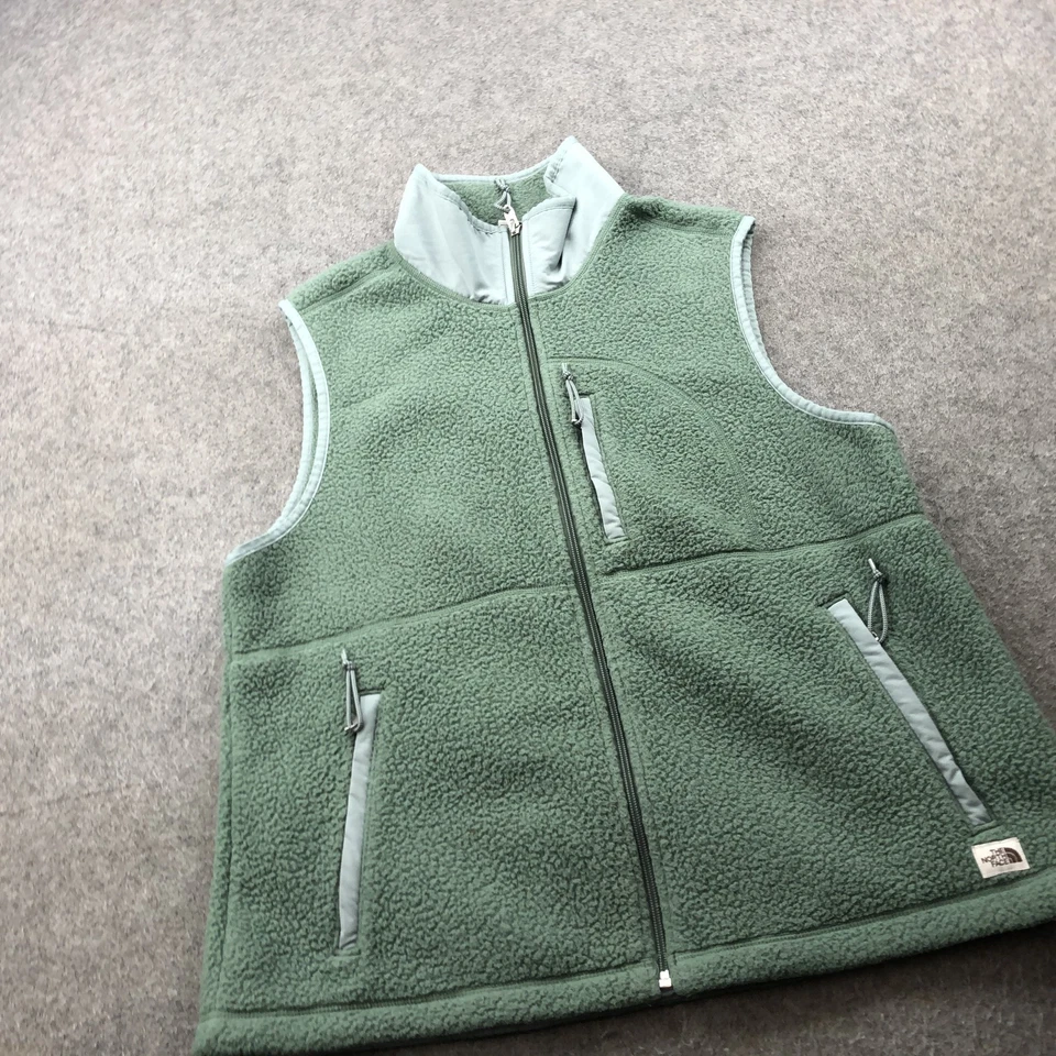 Chaleco polar North Face para mujer XL Sherpa cremallera completa exterior senderismo capa chaqueta Foto 2 de 4