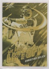 2021 Topps Fire We Have Liftoff Gold Minted Christian Yelich #WHL-10 03rx