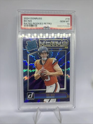 2024 Panini Donruss - Rated Rookie Retro Bo Nix #19 (RC)