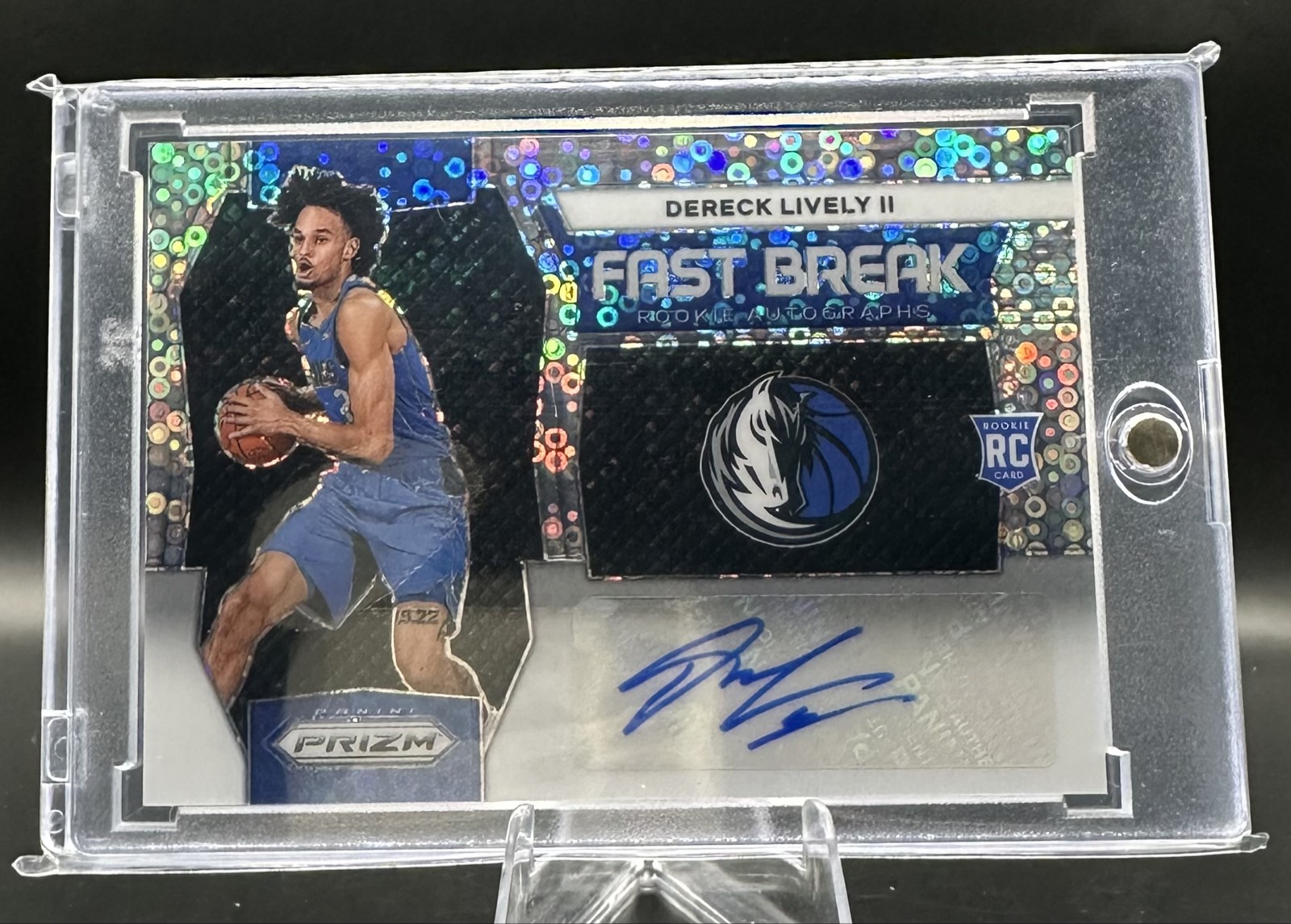 2023-24 Panini Prizm - Fast Break Rookie Autographs Dereck Lively #FBR-DLI (AU,