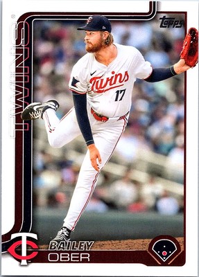 Bailey Ober 2025 Topps #12 Minnesota Twins Lot Of 4
