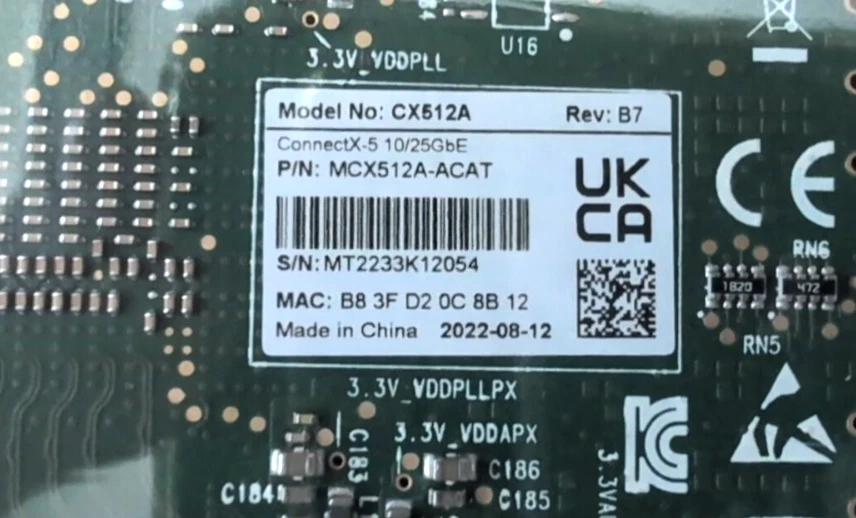 Mellanox CX512A ConnectX-5 10/25GbE MCX512A-ACUT Network Card - New Open Box - Image 3 of 4