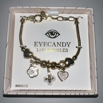 Armcandy Los Angeles Luxe Collection set Bracelet brass CZ  / gold tone