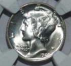 1940  MERCURY DIME NGC MS67