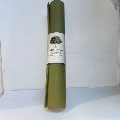 JADE-HARMONY YOGA OLIVE TEXTURED NON-SLIP 3/16''X68'' WIDE CUSHIONED PRO YOGA MAT