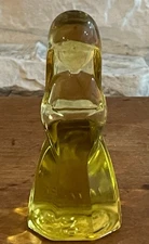 Mosser Glass JENNY Doll Yellow Gold Rush 1982 Vi Hunter  4.5” Vintage Figurine