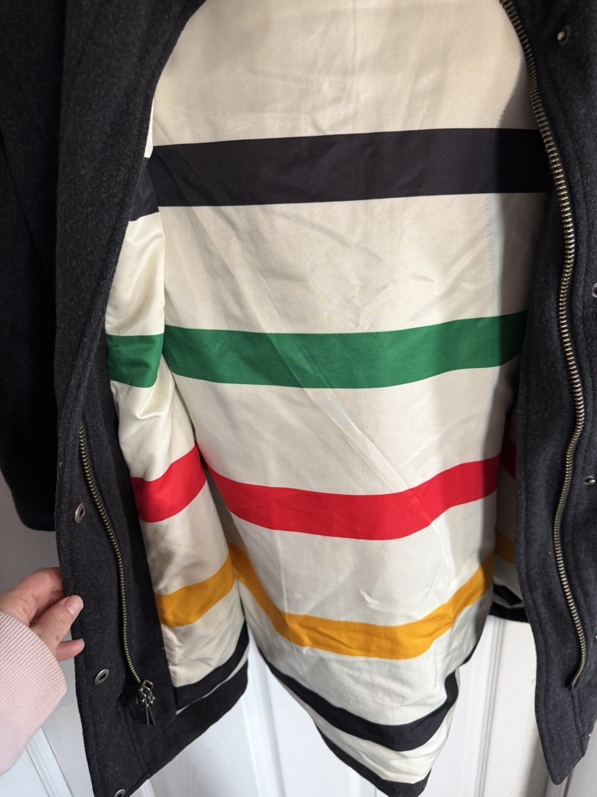 Pendleton Cascade Wool Coat Women’s Small Charcoa… - image 6