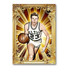 Frank Ramsey Golden Icon Art Card 01/20 Starpop Signed Basketball Short Print